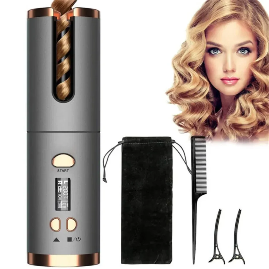 Cordless Automatic Hair Curler Set