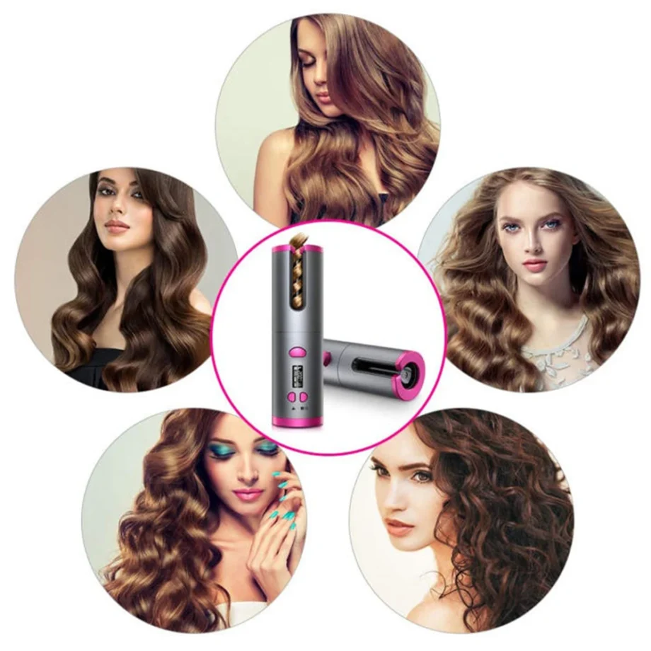 Cordless Automatic Hair Curler Set