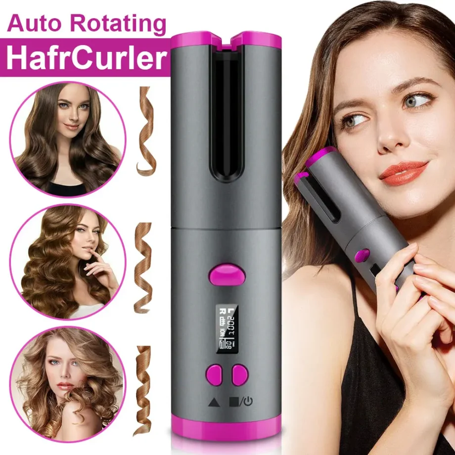 Cordless Automatic Hair Curler Set